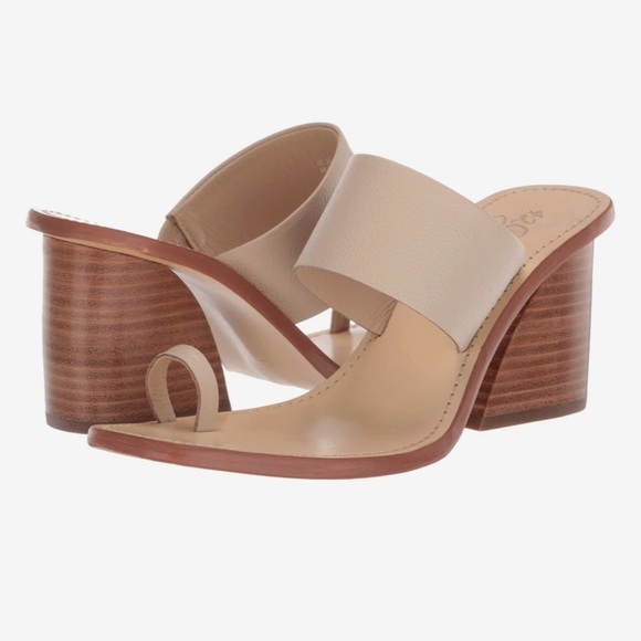 42 Gold Eedie One Toe Heel Sandals - Picture 1 of 8